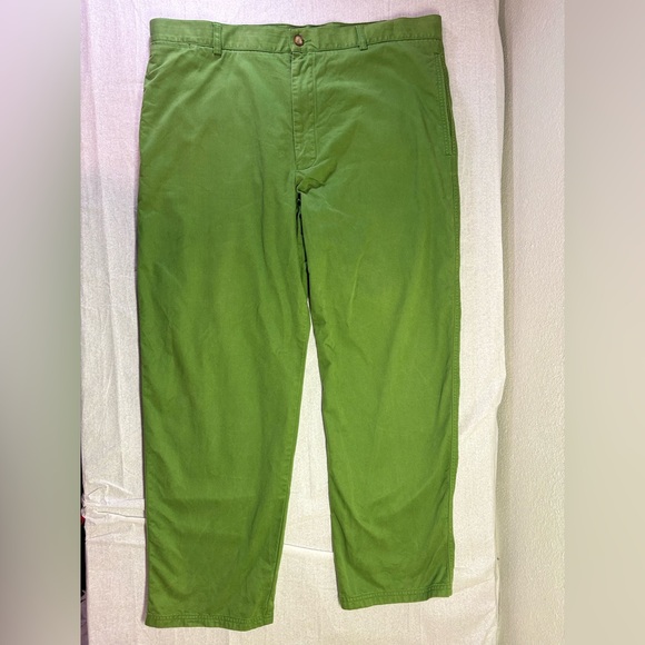 Lacoste Men's Vibrant Grass Green Chinos Trousers Devanlay 100% Cotton Straight - Picture 1 of 8